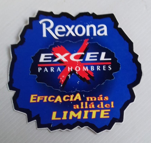 Calco Rexona Excel Para Hombres Desodorante Adhesivo Sticker