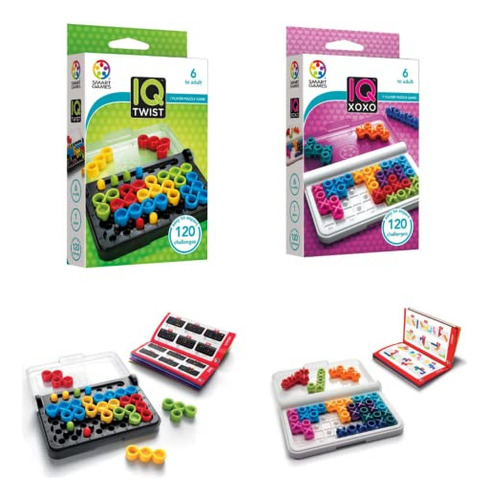 Juego De Rompecabezas Smartgames Iq Color Twist & Xoxo 240 C