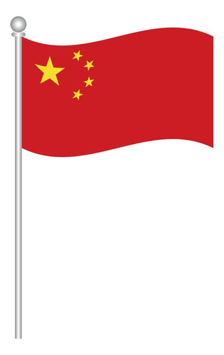 Banderín Con Base Para Escritorio De China 40 Cm.