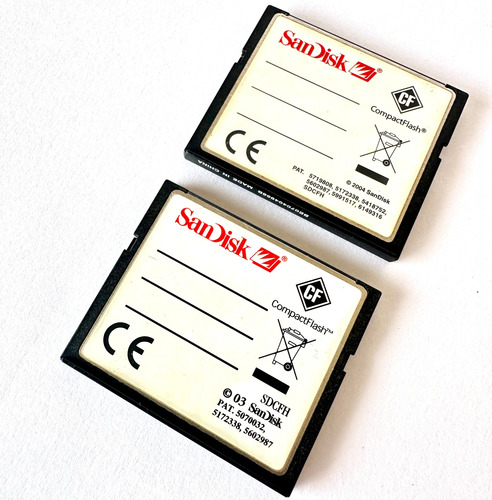 Tarjeta Compact Flash Sandisk Ultra Ii 1gb Y 2 Gb (Usado)