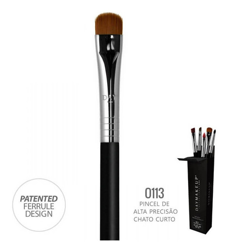 Imagem 5 de 8 de Kit 5 Pincéis Daymakeup De Precisão O111 O113 O119 O131 L01