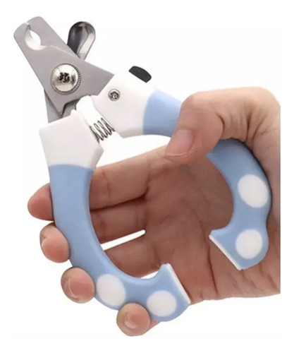 Corta Uñas Para Perro O Gato 15 Cm Razas Grandes Y Alicate Color Azul Claro