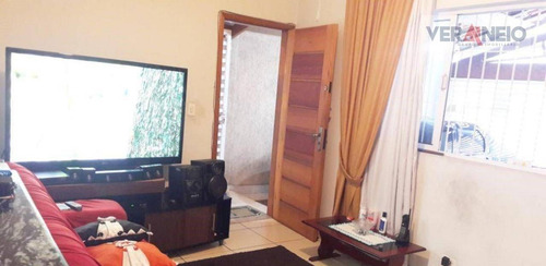 Casa Com 3 Dormitórios À Venda Por R$ 400.000,00 - Tupi - Praia Grande/sp - Ca0474