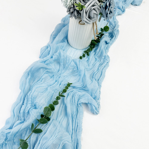 Mantel De Gasa Para Bodas, Camino De Mesa, 5 Piezas