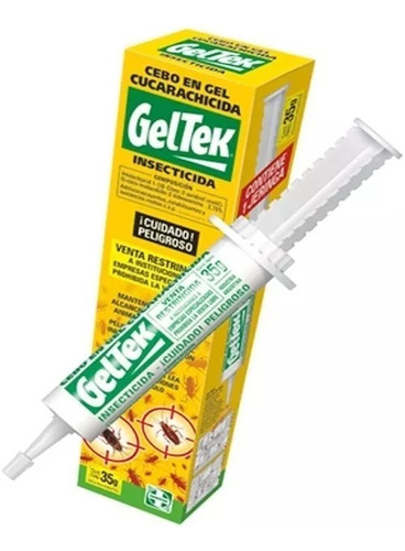 Jeringa Mata Cucaracha En Gel 35g Geltek Hogar Profesional