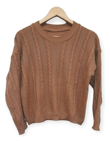 Sweater Lana Cuello Redondo Con Dibujos Super Finos Colores