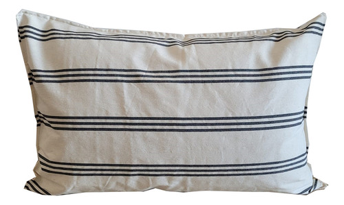 Funda De Almohadon 40x60 Decorativo Tusor 2 Unidades Color Toscana negro