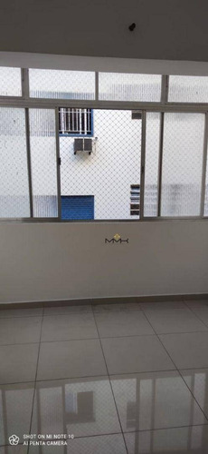 Imagem 2 de 18 de Edifício Bem Localizado, Próximo A Mercado, Banco, Farmácia, Em Frente A Praia Do Gonzaguinha Com 2 Dormitórios Sendo Uma Suíte, Vaga De Garagem Cober - Ap2338