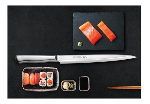 Faca Yanagiba Tramontina Para Sushi 13'' Diamond Aço Inox 