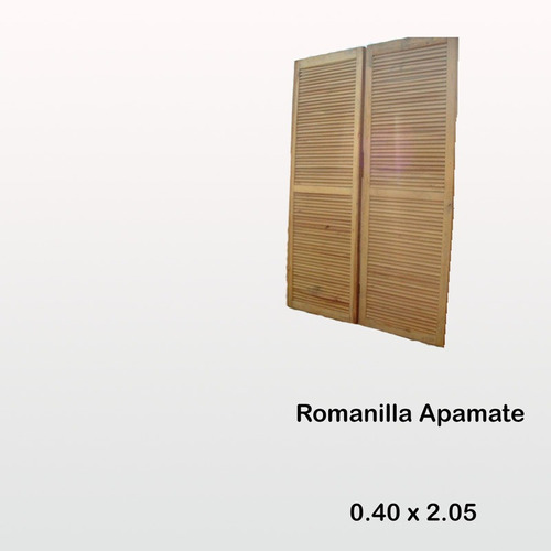 Puerta Romanilla Apamate 0.40 X 2.05 Masisa