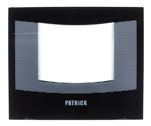 Vidrio Visor P/ Cocina Patrick / Mabec  Negro Leg. 41,5 X 50