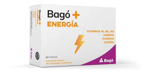Bago + Energia  Sin T.a.c.c  X 30 Comp