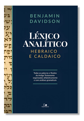 Léxico Analítico | Hebraico E Caldaico | Benjamin Davidson