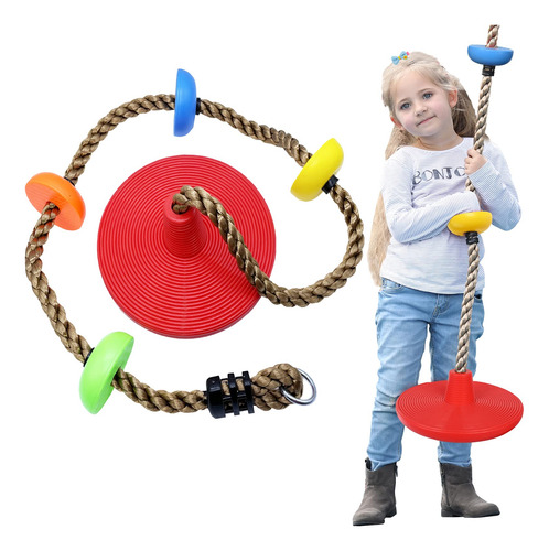 Juego De Cuerda De Escalada Y Asiento De Disco Para Niños