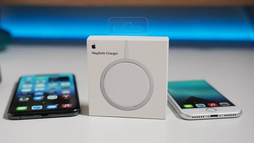 Cargador inalámbrico Magsafe para iPhone 12 11 Pro Max Mini de 15 W, color blanco