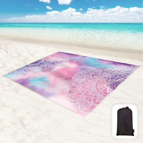 Hiwoss Sandproof Beach Manta De Gran Tamaño 95x 80, Boho Imp