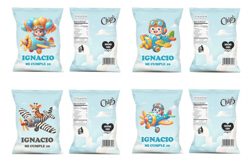 Chip Bag Kit Imprimible Bolsitas: Máquinas Excavadoras +edit
