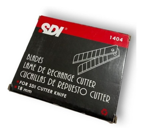 Caja X 100 Cuchillas Para Cutter Sdi 18 Mm 1404