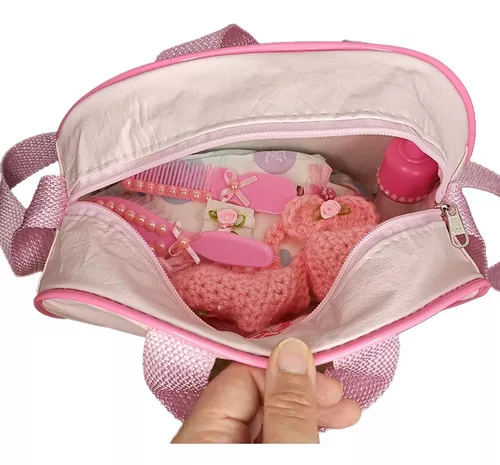 Bebe Boneca Reborn Oriental Menina + Bolsa Maternidade