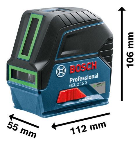 Nivel Láser Verde Combinado Bosch Gcl 2-15 G + Base Rm1