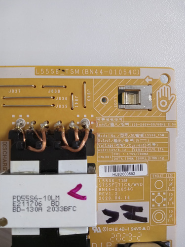 Tarjeta Fuente Samsung Un58tu6900f (Usado)