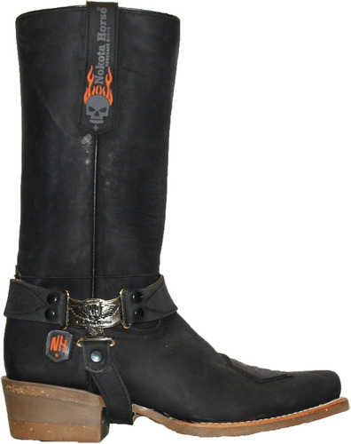 Botas Hombre Vaqueras Biker Tolteca  Nokota Piel Graso