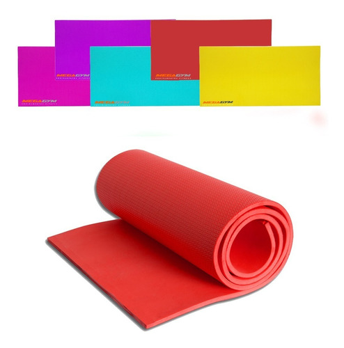 Esteira Yoga Academia Alongamento Ginastica 100cm Vermelho