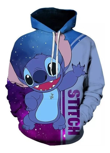 Sudadera Con Estampado A La Moda Anime Starry Stitch Cute