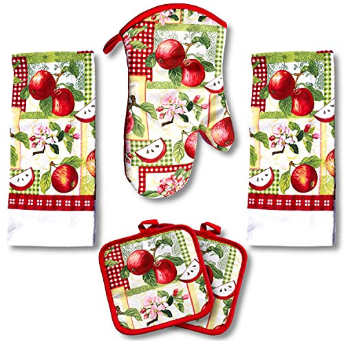 Juego De Toallas Decorativas Ligeras Cocina, 5 Piezas