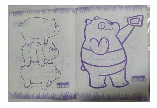 Osos Escandalosos Bears Paq 20 Libros Colorear Iluminar Bare