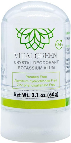 Desodorante Piedra Cristal De Alumbre De Potasio Vital Green