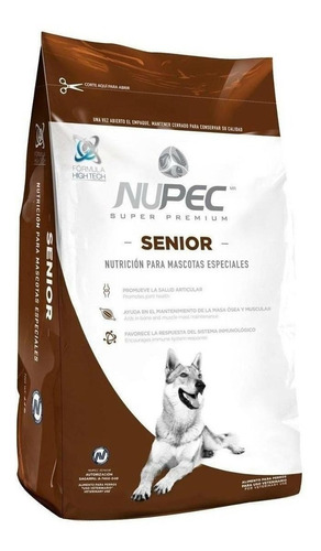 Imagen 1 de 1 de Alimento Nupec Nutrición Científica para perro senior todos los tamaños sabor mix en bolsa de 8kg