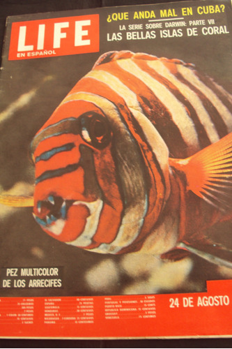 Revista Life En Español (24/8/1959) Las Islas De Coral