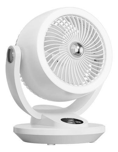 Ventilador De Escritorio Recargable Portátil Con Luz Led : Ventilador De Mesa Silencioso Y Portátil - Ideal Para Hogar, Oficina O Dormitorio