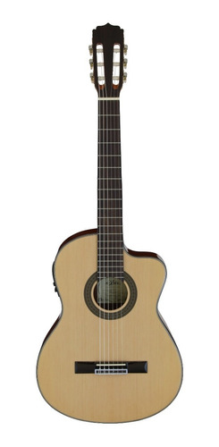 Guitarra Electroacustica Nylon Aria Ak-30ce Eq Con Afinador