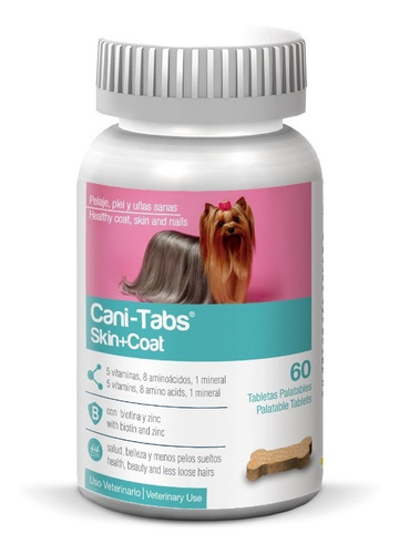 Vitamina Para Perros Cani-tabs skin + Coat X 60 Tab