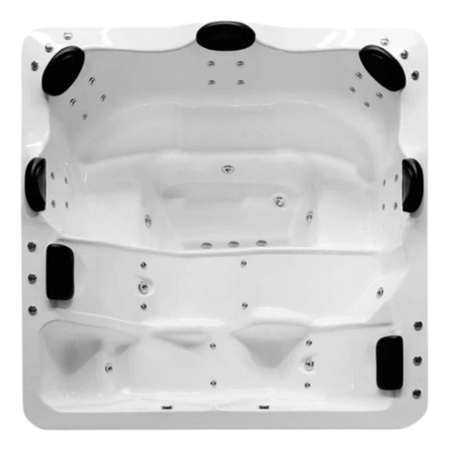 Spa Copacabana Hidro/aquecedor E Cromo 7 Lugares Completa !!