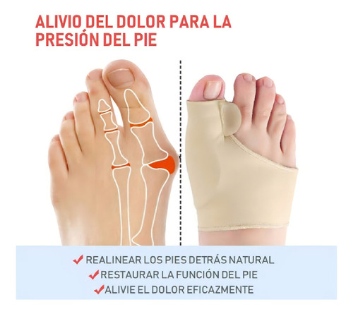 2 Corrector Ortopédico Juanete Dedo Del Pie Separador Valgus