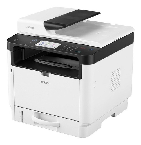 Impressora multifuncional Ricoh SP 3710SF com wifi 110V branca e cinza