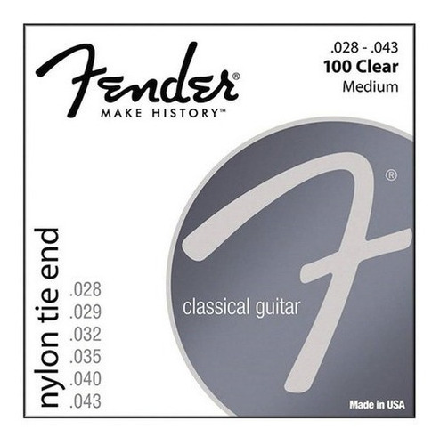 Encordado Para Guitarra Criolla Fender Cuerdas Nylon