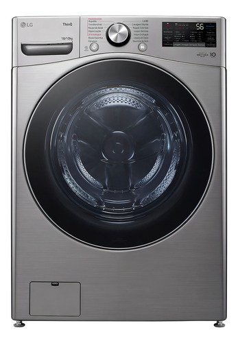 Lava E Seca LG Smart 18kg Inox Look Com Inteligência Artific