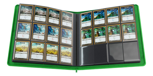 Álbum Con Cremallera 24 Bolsillos Color Verde