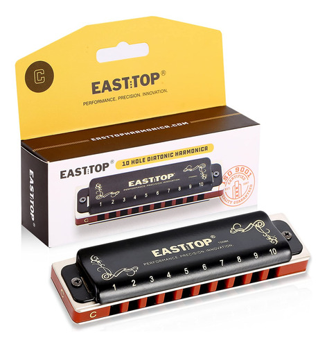 East Top Armonica C, Armonica De Lujo Actualizada De Blues D