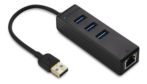 Imagen 1 de 6 de Adaptador - Cable Matters - Hub 3 Port Usb 3.0 + G. Ethernet