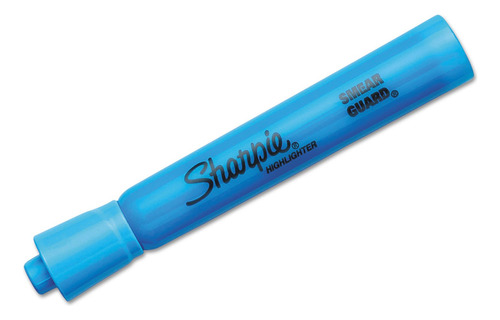 Highlighters Sharpie Tank Style Chisel Tip Blue X12