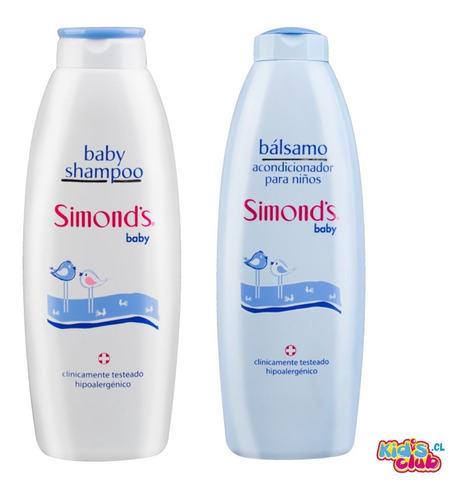 Pack Shampoo + Bálsamo Acondic. Para Niños Simonds 610 Ml.