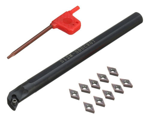 A Herramienta Torno Cnc Barra Mandrinar 10x Insertos