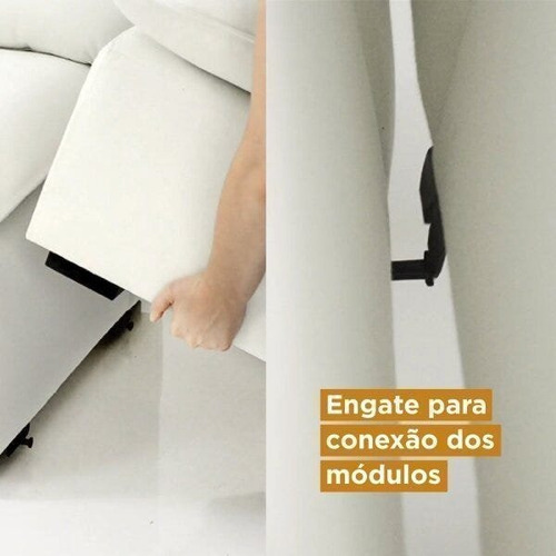 Módulo Puff Para Sofá Modular Hug 105cm Cabecasa