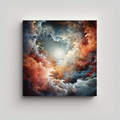 70x70cm Cuadro Decorativo Celestial Nubes Gas Colores Cocina