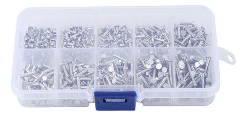 Remache De Aluminio M2.5, 500 Piezas, Remaches De Cabeza Pla